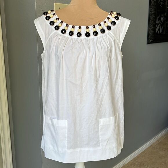 kate spade Tops - Kate Spade Jeweled Cotton